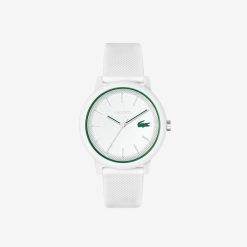 Montres | LACOSTE Montre Homme Lacoste.12.12 Avec Bracelet En Silicone Blanc