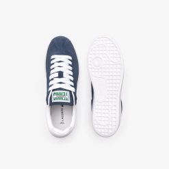 Sneakers | LACOSTE Sneakers Baseshot Femme En Cuir Velours