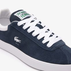 Sneakers | LACOSTE Sneakers Baseshot Femme En Cuir Velours