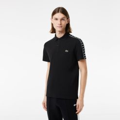 Polos | LACOSTE Polo En Mini Pique Stretch A Bande Siglee