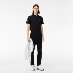 Polos | LACOSTE Polo En Mini Pique Stretch A Bande Siglee