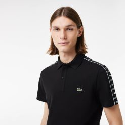 Polos | LACOSTE Polo En Mini Pique Stretch A Bande Siglee