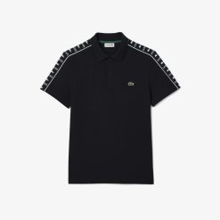 Polos | LACOSTE Polo En Mini Pique Stretch A Bande Siglee