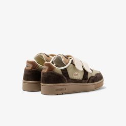 Chaussures | LACOSTE Sneakers T-Clip Bebe En Cuir Velours