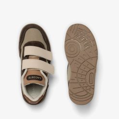 Chaussures | LACOSTE Sneakers T-Clip Bebe En Cuir Velours