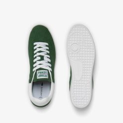 Sneakers | LACOSTE Sneakers Baseshot Homme En Cuir Velours