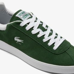 Sneakers | LACOSTE Sneakers Baseshot Homme En Cuir Velours