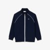 Vetements Garcon | LACOSTE Sweatshirt Zippe Avec Details Contrastes