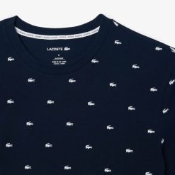 Sous-Vetements & Vetements D'Interieur | LACOSTE T-Shirt De Pyjama Avec Imprime Crocodile