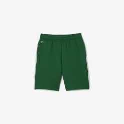 Vetements Fille | LACOSTE Short En Interlock Avec Bandes Contrastees