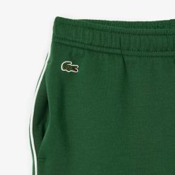 Vetements Fille | LACOSTE Short En Interlock Avec Bandes Contrastees