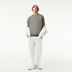 Sweatshirts | LACOSTE Sweatshirt Brode Oversize En Coton