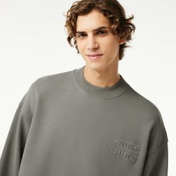 Sweatshirts | LACOSTE Sweatshirt Brode Oversize En Coton