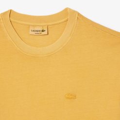 T-Shirts | LACOSTE T-Shirt En Jersey Teinture Naturelle