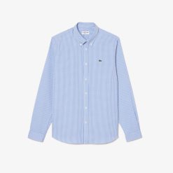 Chemises | LACOSTE Chemise Regular Fit En Coton Premium A Carreaux