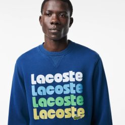 Sweatshirts | LACOSTE Sweatshirt Jogger Effet Delave Imprime Degrade