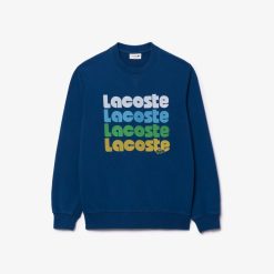 Sweatshirts | LACOSTE Sweatshirt Jogger Effet Delave Imprime Degrade