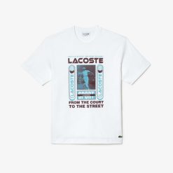 T-Shirts | LACOSTE T-Shirt Relaxed Fit Imprime Rene Lacoste