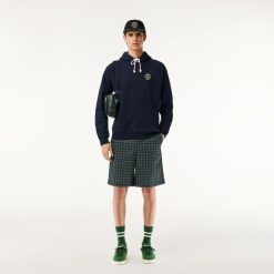 Sweatshirts | LACOSTE Sweatshirt A Capuche En Molleton Avec Badge Heritage