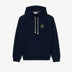 Sweatshirts | LACOSTE Sweatshirt A Capuche En Molleton Avec Badge Heritage