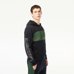 Sweatshirts | LACOSTE Sweatshirt Color-Block Zippe Jogger A Capuche