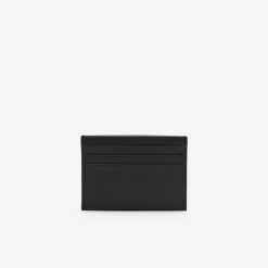 Portefeuilles & Petite Maroquinerie | LACOSTE Porte-Cartes Unie Fg En Cuir