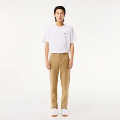 Pantalons & Shorts | LACOSTE Pantalon Chino Slim Fit En Coton Stretch