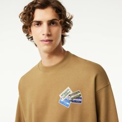 Sweatshirts | LACOSTE Sweatshirt Jogger Loose Fit En Coton Avec Badges