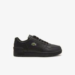 Chaussures | LACOSTE Sneakers T-Clip Junior Lacoste En Synthetique Avec Detail Colore