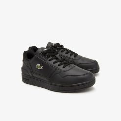 Chaussures | LACOSTE Sneakers T-Clip Junior Lacoste En Synthetique Avec Detail Colore