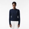 Pullovers | LACOSTE Pull A Torsades Moulinees En Laine Et Coton