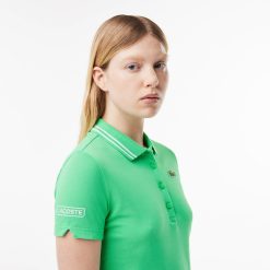 Vetements De Sport | LACOSTE Polo Tennis Slim Fit En Mini Pique Edition Mutua Madrid Open