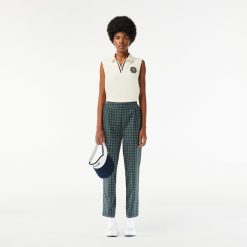 Vetements De Sport | LACOSTE Pantalon Golf 7/8 Stretch Avec Taille Elastiquee