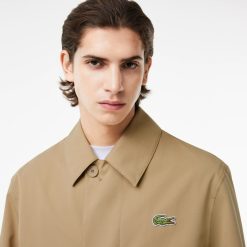 Manteaux & Vestes | LACOSTE Trench Leger Deperlant En Twill De Coton