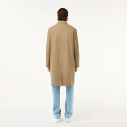 Manteaux & Vestes | LACOSTE Trench Leger Deperlant En Twill De Coton