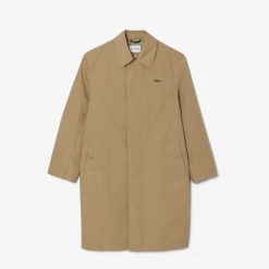 Manteaux & Vestes | LACOSTE Trench Leger Deperlant En Twill De Coton