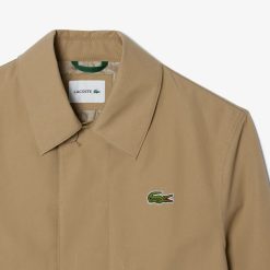 Manteaux & Vestes | LACOSTE Trench Leger Deperlant En Twill De Coton