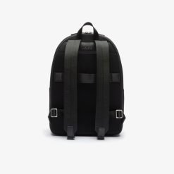 Sacs A Dos | LACOSTE Sac A Dos Chantaco En Cuir Pique Embosse Mat