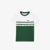 Vetements Garcon | LACOSTE T-Shirt Tennis En Pique Ultra-Dry