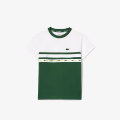 Vetements Garcon | LACOSTE T-Shirt Tennis En Pique Ultra-Dry