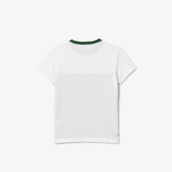 Vetements Garcon | LACOSTE T-Shirt Tennis En Pique Ultra-Dry