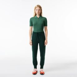 Pantalons & Shorts | LACOSTE Pantalon De Survetement Jogger Femme Lacoste En Double-Face