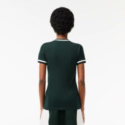 T-Shirts | LACOSTE T-Shirt En Mini Pique Extensible Fabrique En France