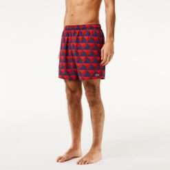 Maillots De Bain | LACOSTE Short De Bain Mi-Long Avec Imprime Robert George