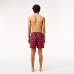 Maillots De Bain | LACOSTE Short De Bain Mi-Long Avec Imprime Robert George