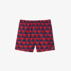 Maillots De Bain | LACOSTE Short De Bain Mi-Long Avec Imprime Robert George