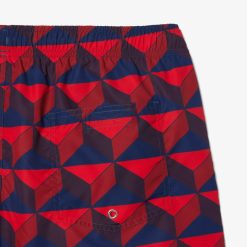 Maillots De Bain | LACOSTE Short De Bain Mi-Long Avec Imprime Robert George