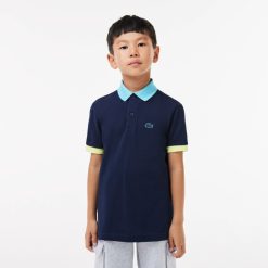 Vetements Garcon | LACOSTE Polo Color-Block En Pique De Coton