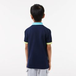 Vetements Garcon | LACOSTE Polo Color-Block En Pique De Coton