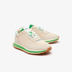 Sneakers | LACOSTE Sneakers L-Spin Femme En Cuir Et Textile